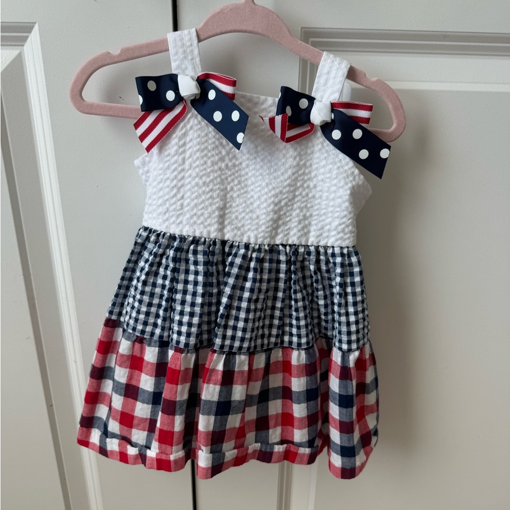 Red, White, and Blue baby dress
